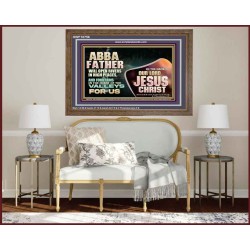 ABBA FATHER WILL OPEN RIVERS IN HIGH PLACES AND FOUNTAINS IN THE MIDST OF THE VALLEY  Bible Verse Wooden Frame  GWF10756  