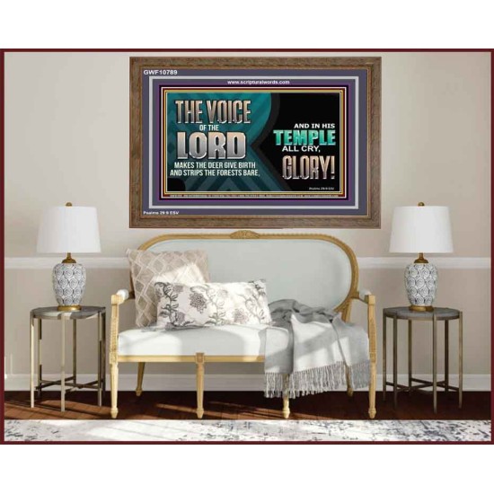 THE VOICE OF THE LORD MAKES THE DEER GIVE BIRTH  Art & Wall Décor  GWF10789  