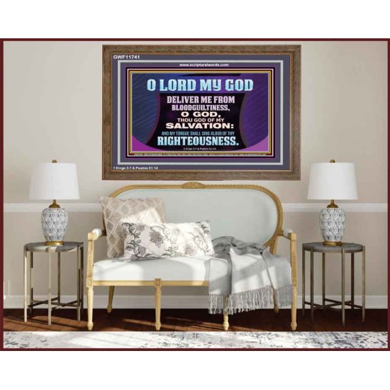 DELIVER ME FROM BLOODGUILTINESS  Religious Wall Art   GWF11741  