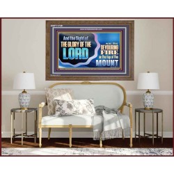 THE SIGHT OF THE GLORY OF THE LORD IS LIKE A DEVOURING FIRE ON THE TOP OF THE MOUNT  Righteous Living Christian Picture  GWF11748  "45X33"