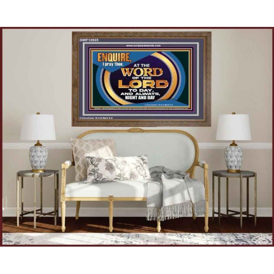 THE WORD OF THE LORD IS FOREVER SETTLED  Ultimate Inspirational Wall Art Wooden Frame  GWF12035  