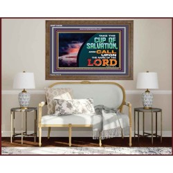 TAKE THE CUP OF SALVATION  Unique Scriptural Picture  GWF12036  "45X33"