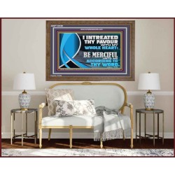 BE MERCIFUL UNTO ME ACCORDING TO THY WORD  Ultimate Power Wooden Frame  GWF12038  "45X33"