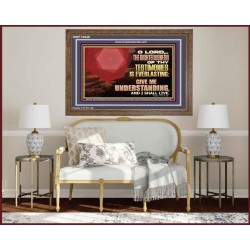 THE RIGHTEOUSNESS OF THY TESTIMONIES IS EVERLASTING O LORD  Religious Wall Art   GWF12048  "45X33"