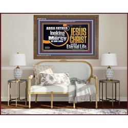 THE MERCY OF OUR LORD JESUS CHRIST UNTO ETERNAL LIFE  Décor Art Work  GWF12115  "45X33"