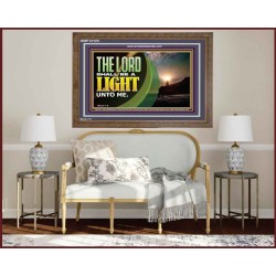 THE LORD SHALL BE A LIGHT UNTO ME  Custom Wall Art  GWF12123  "45X33"