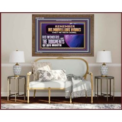 REMEMBER HIS MARVELLOUS WORKS THAT HE HATH DONE  Custom Modern Wall Art  GWF12138  "45X33"