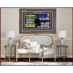 IN BLESSING I WILL BLESS THEE  Unique Bible Verse Wooden Frame  GWF12150  "45X33"