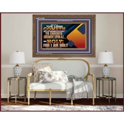 THE LORD COMETH WITH TEN THOUSANDS OF HIS SAINTS TO EXECUTE JUDGEMENT  Bible Verse Wall Art  GWF12166  "45X33"