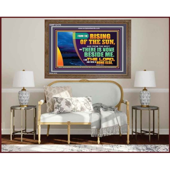 I AM THE LORD THERE IS NONE ELSE  Printable Bible Verses to Wooden Frame  GWF12172  