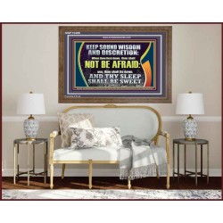 THY SLEEP SHALL BE SWEET  Ultimate Inspirational Wall Art  Wooden Frame  GWF12409  "45X33"
