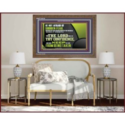 THE LORD SHALL BE THY CONFIDENCE  Unique Scriptural Wooden Frame  GWF12410  "45X33"