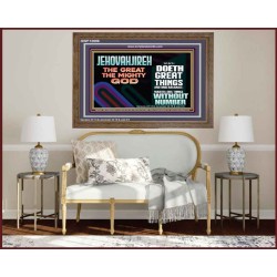 JEHOVAH JIREH GREAT AND MIGHTY GOD  Scriptures Décor Wall Art  GWF12696  "45X33"