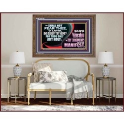 ALL NATIONS SHALL COME AND WORSHIP BEFORE THEE  Christian Wooden Frame Art  GWF12701  