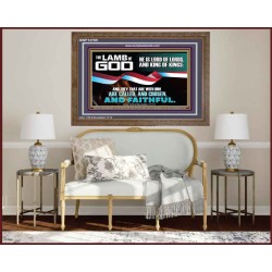 THE LAMB OF GOD LORD OF LORD AND KING OF KINGS  Scriptural Verse Wooden Frame   GWF12705  "45X33"