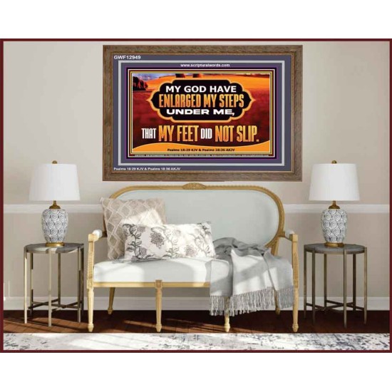 ENLARGED MY STEPS UNDER ME  Bible Verses Wall Art  GWF12949  