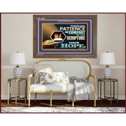 THROUGH PATIENCE AND COMFORT OF THE SCRIPTURE HAVE HOPE  Christian Wall Art Wall Art  GWF12957  "45X33"