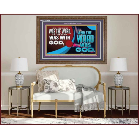 THE WORD OF LIFE THE FOUNDATION OF HEAVEN AND THE EARTH  Ultimate Inspirational Wall Art Picture  GWF12984  
