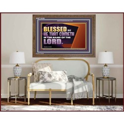 BLESSED BE HE THAT COMETH IN THE NAME OF THE LORD  Ultimate Inspirational Wall Art Wooden Frame  GWF13038  "45X33"