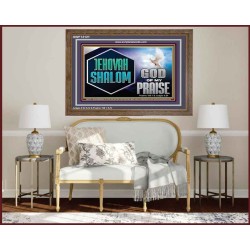 JEHOVAH SHALOM GOD OF MY PRAISE  Christian Wall Art  GWF13121  "45X33"