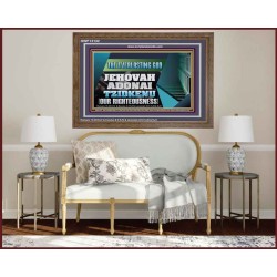 THE EVERLASTING GOD JEHOVAH ADONAI TZIDKENU OUR RIGHTEOUSNESS  Contemporary Christian Paintings Wooden Frame  GWF13132  "45X33"