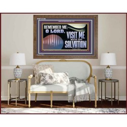 VISIT ME O LORD WITH THY SALVATION  Glass Wooden Frame Scripture Art  GWF13136  "45X33"