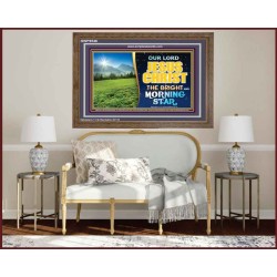JESUS CHRIST THE BRIGHT AND MORNING STAR  Children Room Wooden Frame  GWF9546  "45X33"