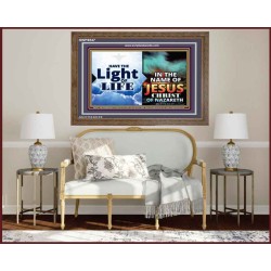 HAVE THE LIGHT OF LIFE  Sanctuary Wall Wooden Frame  GWF9547  "45X33"