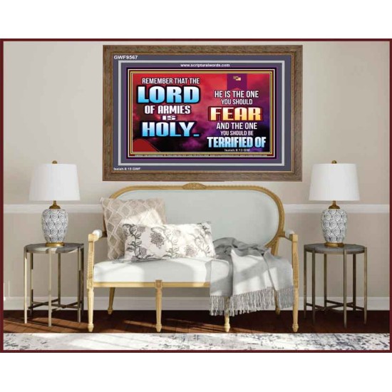FEAR THE LORD WITH TREMBLING  Ultimate Power Wooden Frame  GWF9567  