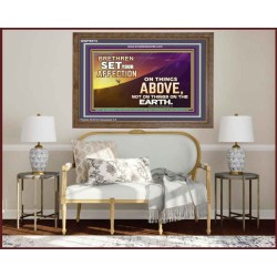 SET YOUR AFFECTION ON THINGS ABOVE  Ultimate Inspirational Wall Art Wooden Frame  GWF9573  "45X33"