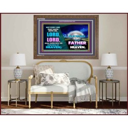 DOING THE WILL OF GOD ONE OF THE KEY TO KINGDOM OF HEAVEN  Righteous Living Christian Wooden Frame  GWF9586  "45X33"
