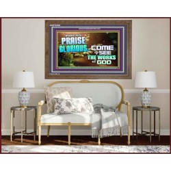 MAKE HIS PRAISE GLORIOUS  Modern Art Wooden Frame  GWF9599  "45X33"