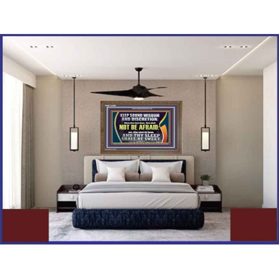 THY SLEEP SHALL BE SWEET  Ultimate Inspirational Wall Art  Wooden Frame  GWF12409  