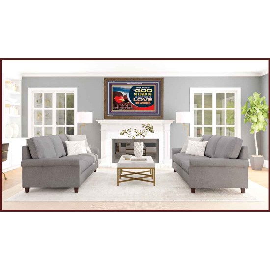 LOVE ONE ANOTHER  Custom Contemporary Christian Wall Art  GWF12129  