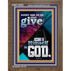 WE SHALL ALL GIVE ACCOUNT TO GOD  Ultimate Power Picture  GWF10002  "33x45"