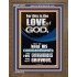 THE LOVE OF GOD IS TO KEEP HIS COMMANDMENTS  Ultimate Power Portrait  GWF10011  "33x45"