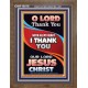THANK YOU OUR LORD JESUS CHRIST  Sanctuary Wall Portrait  GWF10016  