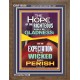 THE HOPE OF THE RIGHTEOUS IS GLADNESS  Children Room Portrait  GWF10024  