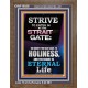 STRAIT GATE LEADS TO HOLINESS THE RESULT ETERNAL LIFE  Ultimate Inspirational Wall Art Portrait  GWF10026  