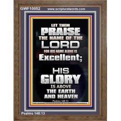 LET THEM PRAISE THE NAME OF THE LORD  Bathroom Wall Art Picture  GWF10052  "33x45"