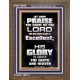 LET THEM PRAISE THE NAME OF THE LORD  Bathroom Wall Art Picture  GWF10052  