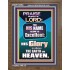 HIS GLORY IS ABOVE THE EARTH AND HEAVEN  Large Wall Art Portrait  GWF10054  "33x45"