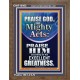 PRAISE FOR HIS MIGHTY ACTS AND EXCELLENT GREATNESS  Inspirational Bible Verse  GWF10062  