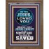 OH YES JESUS LOVED YOU  Modern Wall Art  GWF10070  "33x45"