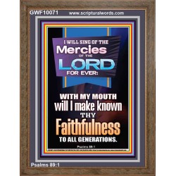 SING OF THE MERCY OF THE LORD  Décor Art Work  GWF10071  "33x45"