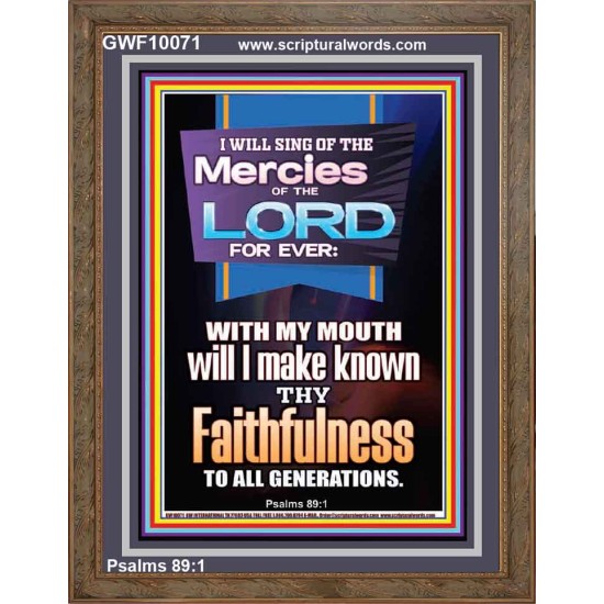 SING OF THE MERCY OF THE LORD  Décor Art Work  GWF10071  