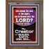 O LORD OUR GOD CREATOR OF HEAVEN, EARTH AND SEA  Custom Wall Art Print  GWF10074  "33x45"