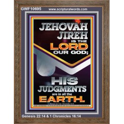 JEHOVAH JIREH IS THE LORD OUR GOD  Contemporary Christian Wall Art Portrait  GWF10695  "33x45"