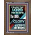 THE LORD GLORY IS ABOVE EARTH AND HEAVEN  Encouraging Bible Verses Portrait  GWF11776  "33x45"