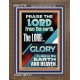THE LORD GLORY IS ABOVE EARTH AND HEAVEN  Encouraging Bible Verses Portrait  GWF11776  